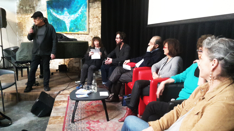 Jean-Marc Talamoni pr&eacute;sentant des artistes&nbsp; Gazette-Caf&eacute;, Montpellier